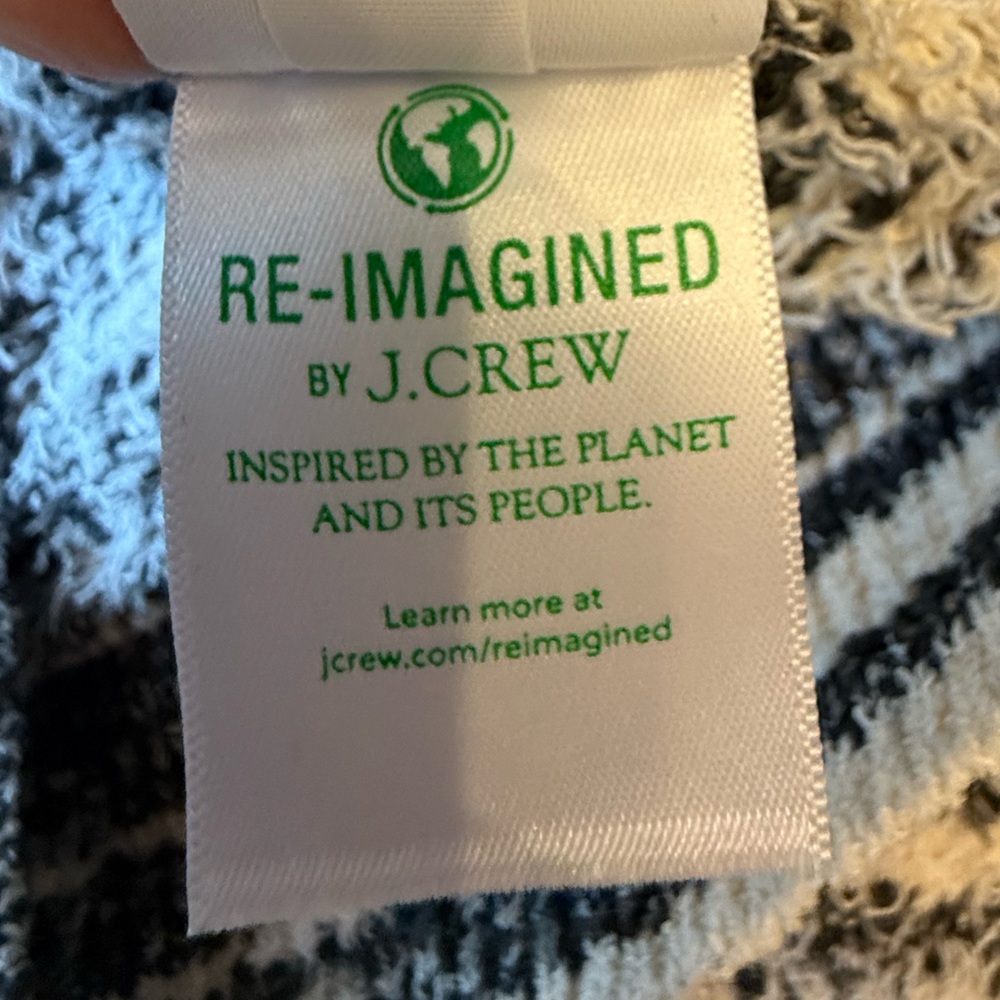J. Crew Space Dyed Cream and Black Cardigan Classic Quiet Luxury Small - Picture 10 of 10